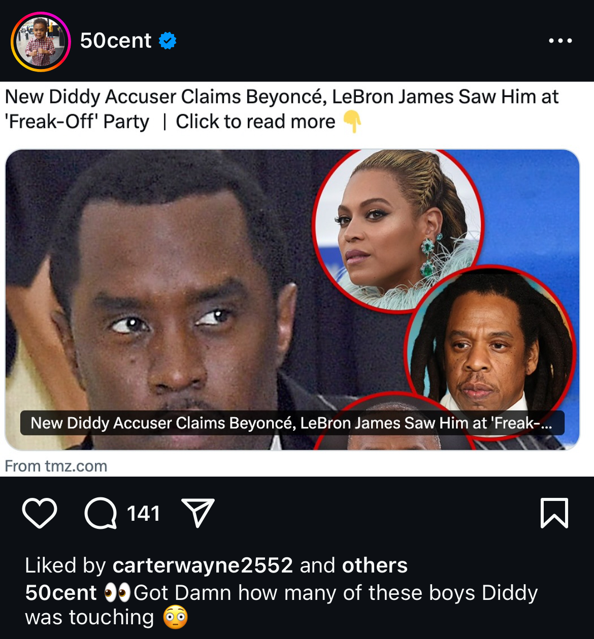 50 Cent & JAY-Z Respond To New Diddy Lawsuit Name Checking Beyoncé & LeBron James