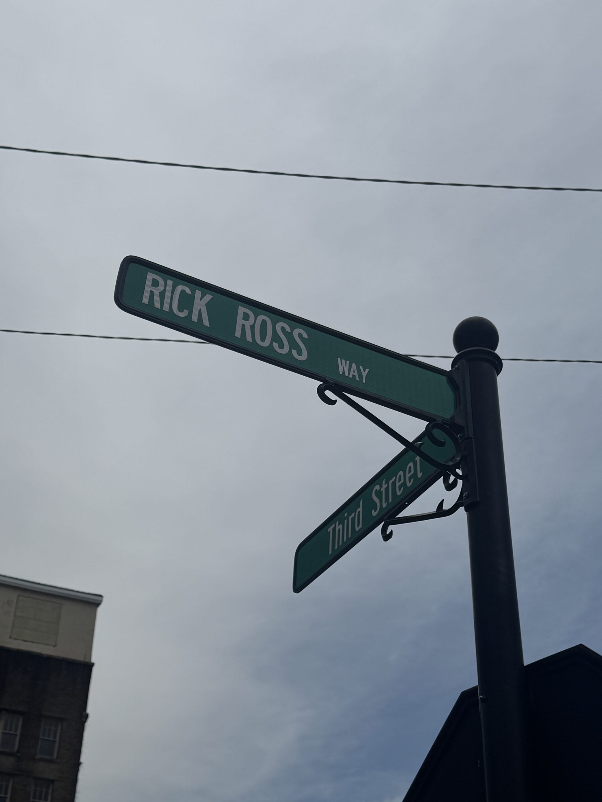 Rick Ross Way Street Sign in Clarksdale, Mississippi