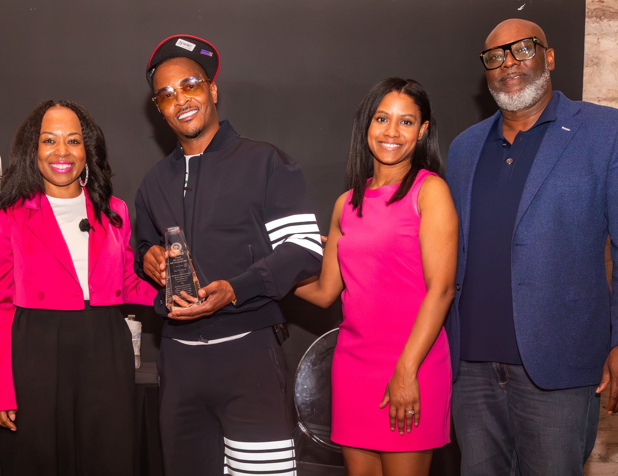 From left to right: Chiquita Banks, Tip, Allison Hobbs, Vince Phillips