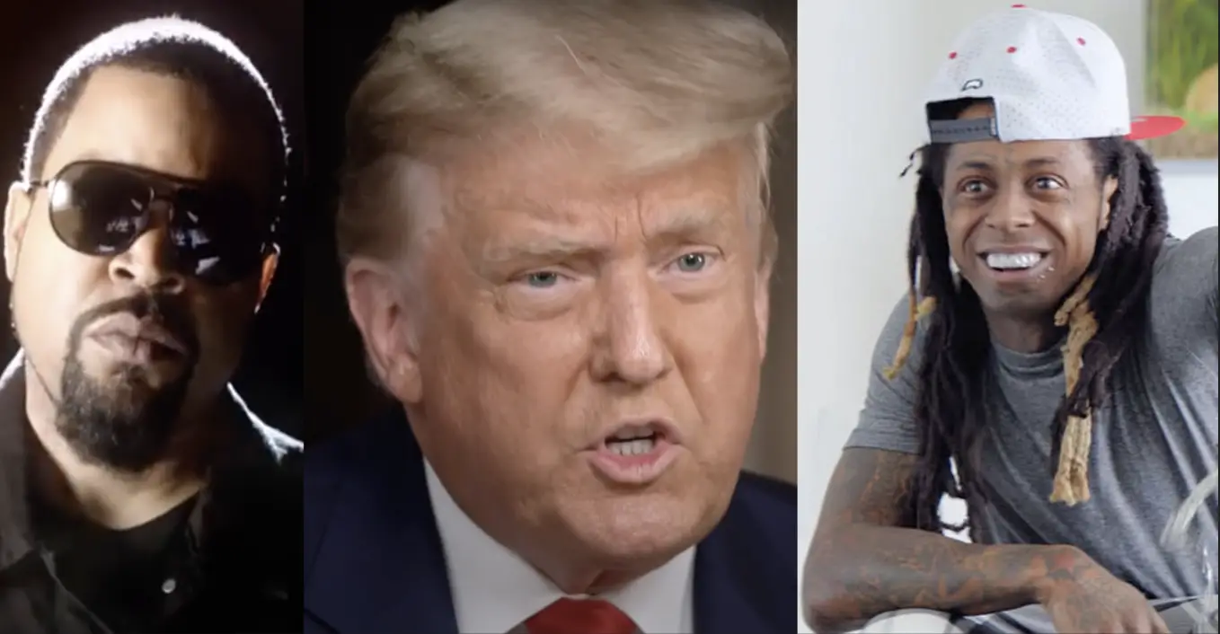 Donald Trump With Ice Cube and Lil Wayne