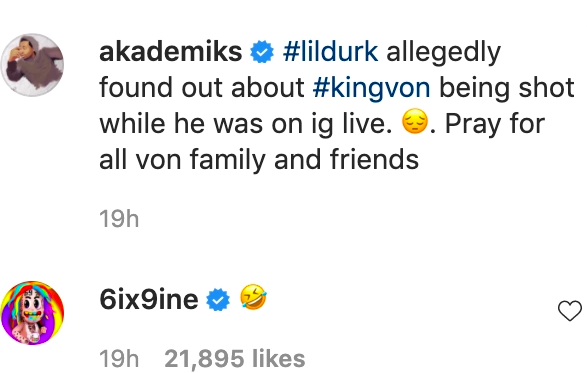 6ix9ine Trolls Lil Durk