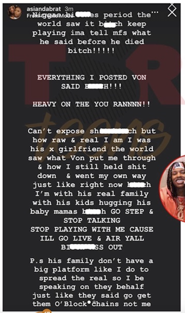 Asian Doll Reveals King Von's Last Words