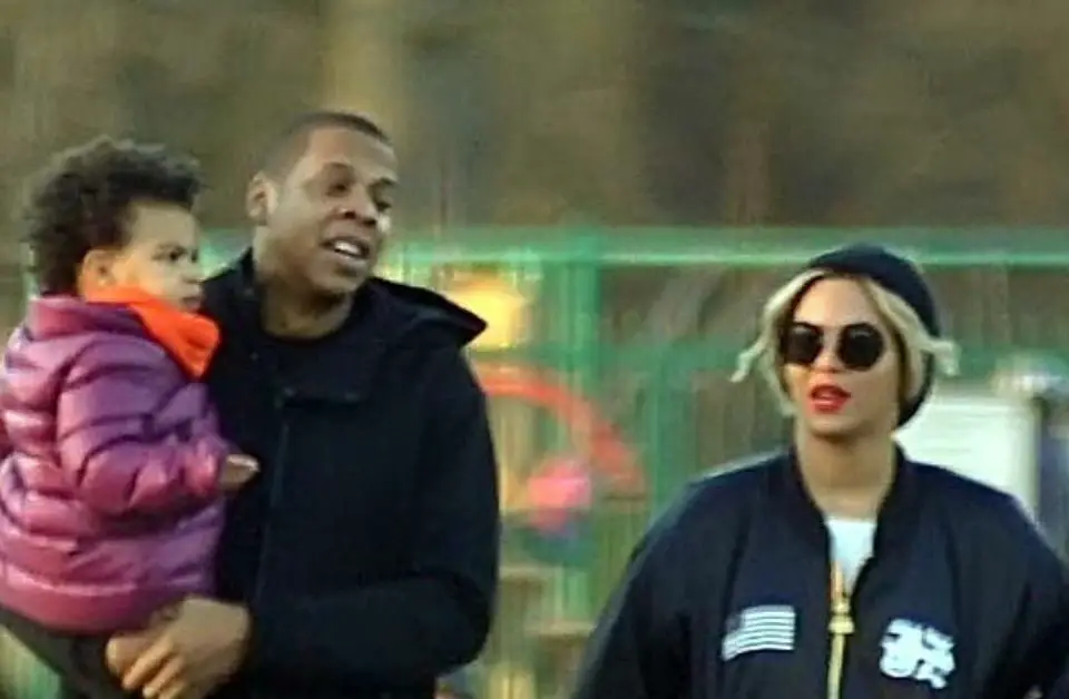 Jay-Z Blue Ivy and Beyonce