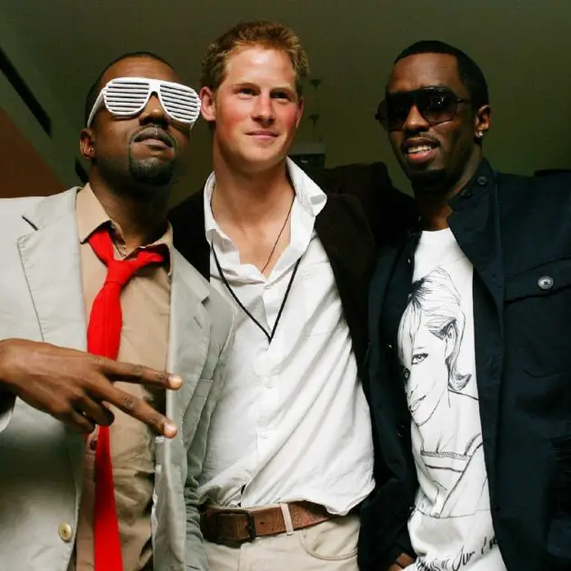 Kanye West, Prince Harry and Sean "Diddy" Combs