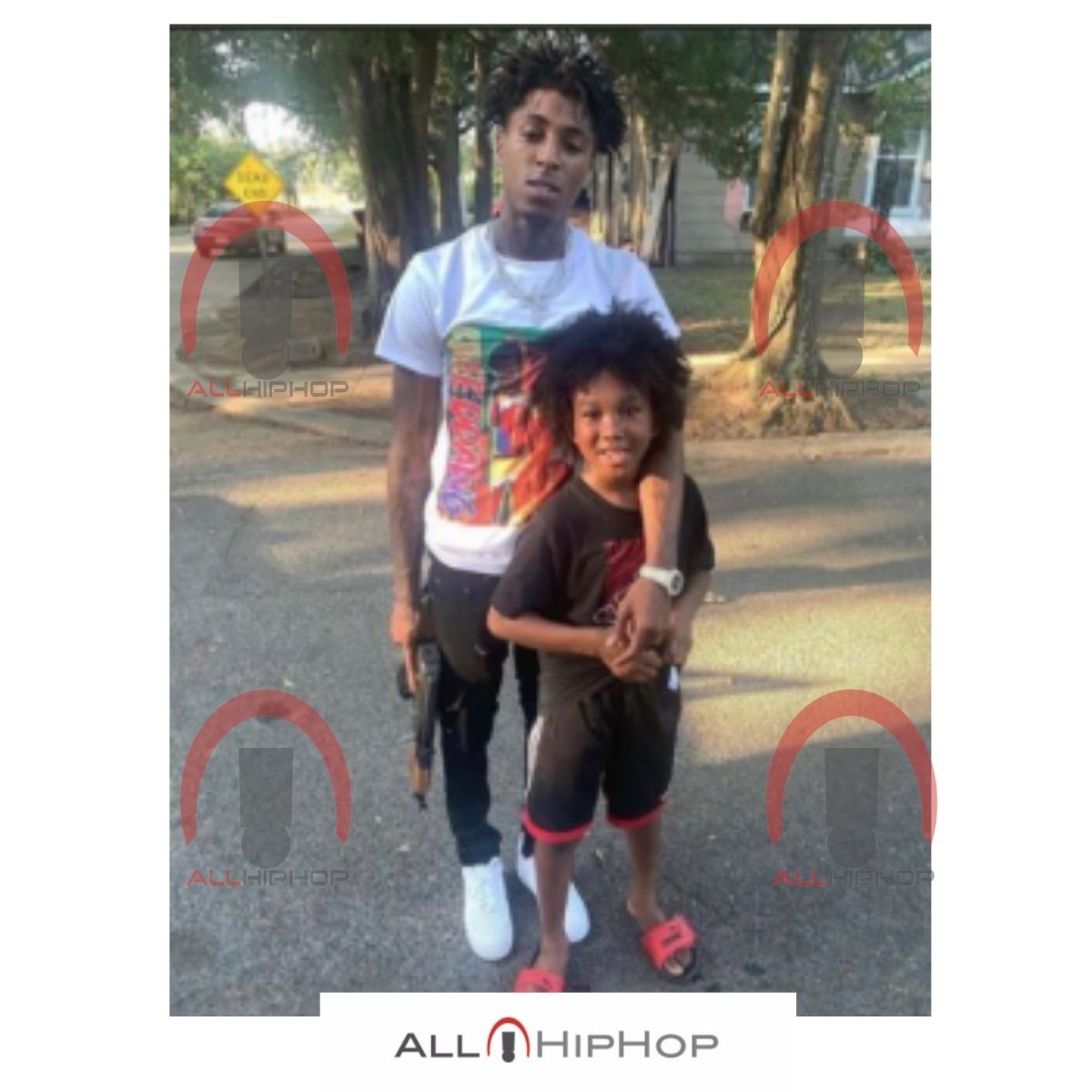 NBA YoungBoy With Guns On Video Shoot (1)