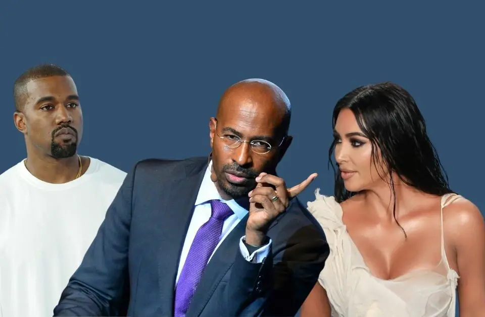 Kanye West Van Jones and Kim Kardashian