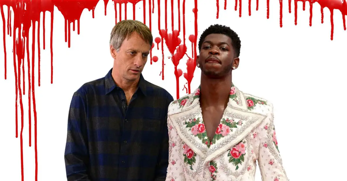 Lil Nas X Pits His 'Satan Shoes' Against Tony Hawk's Blood Board