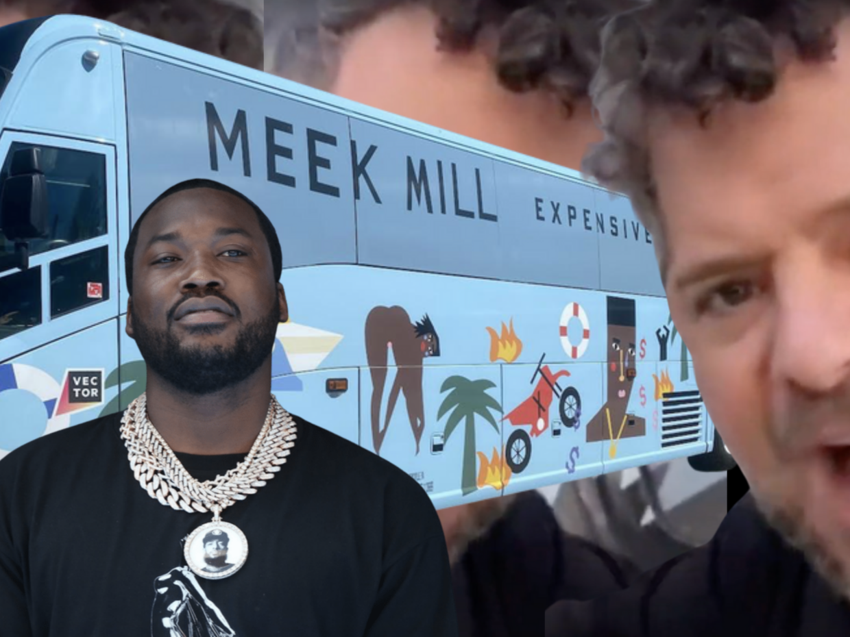 Meek Mill And Crazy Father Bus Man