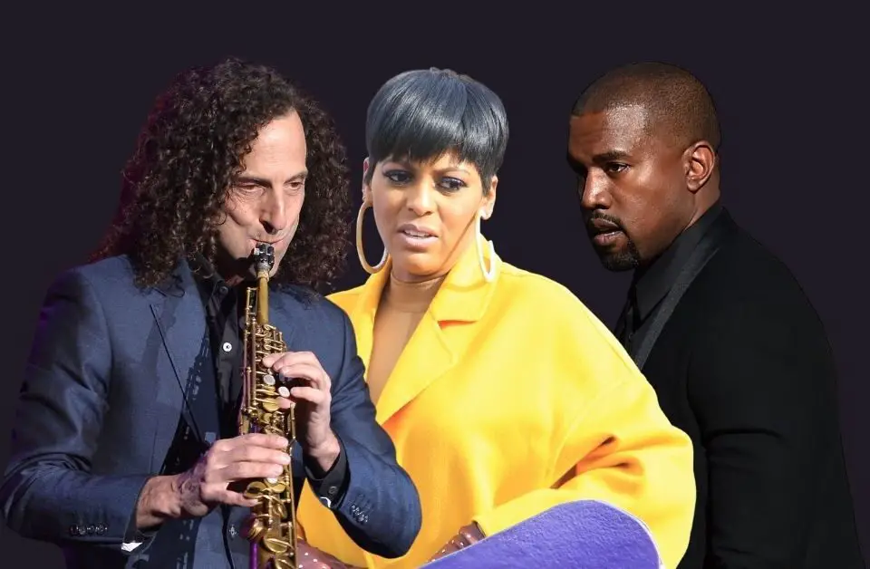 Kenny G. Tamron Hall and Kanye West
