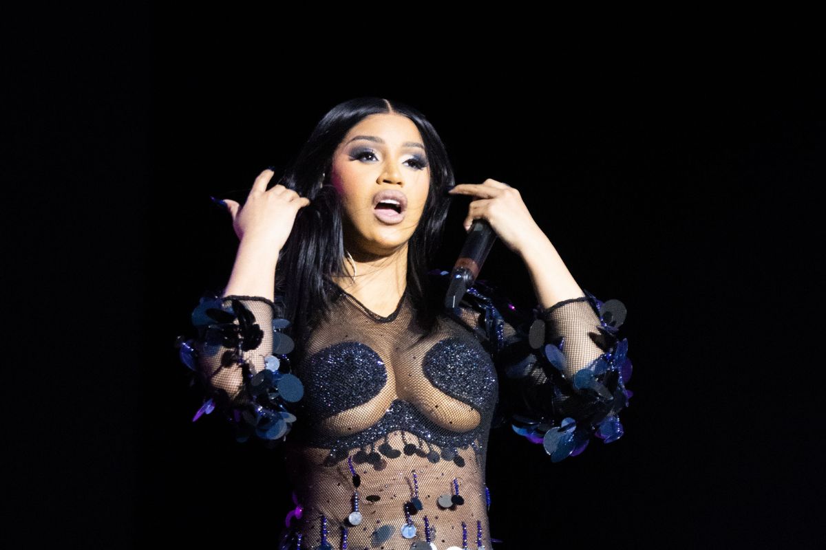 Cardi B debuts face tattoo on Instagram Live