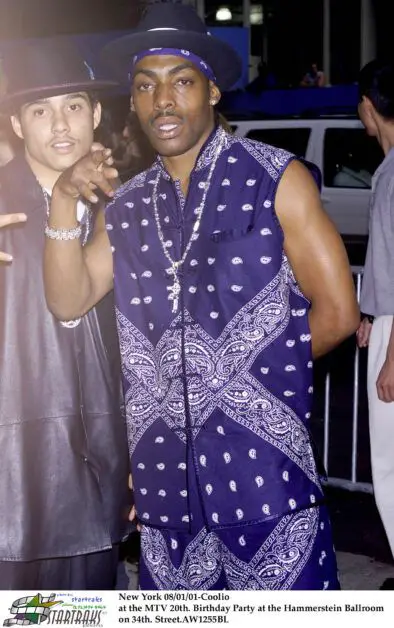 Coolio at the MTV 20th in 2001. Birthday Party at the Hammerstein Ballroom on 34th. Photo by Startraks