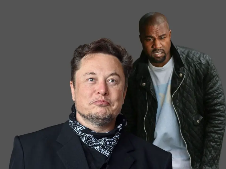 Elon Musk and Kanye West aka Ye