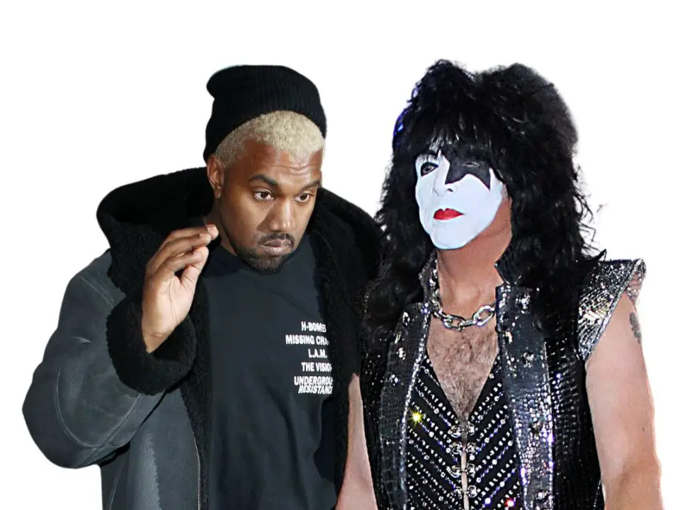 Kanye West and Paul Stanley (1)