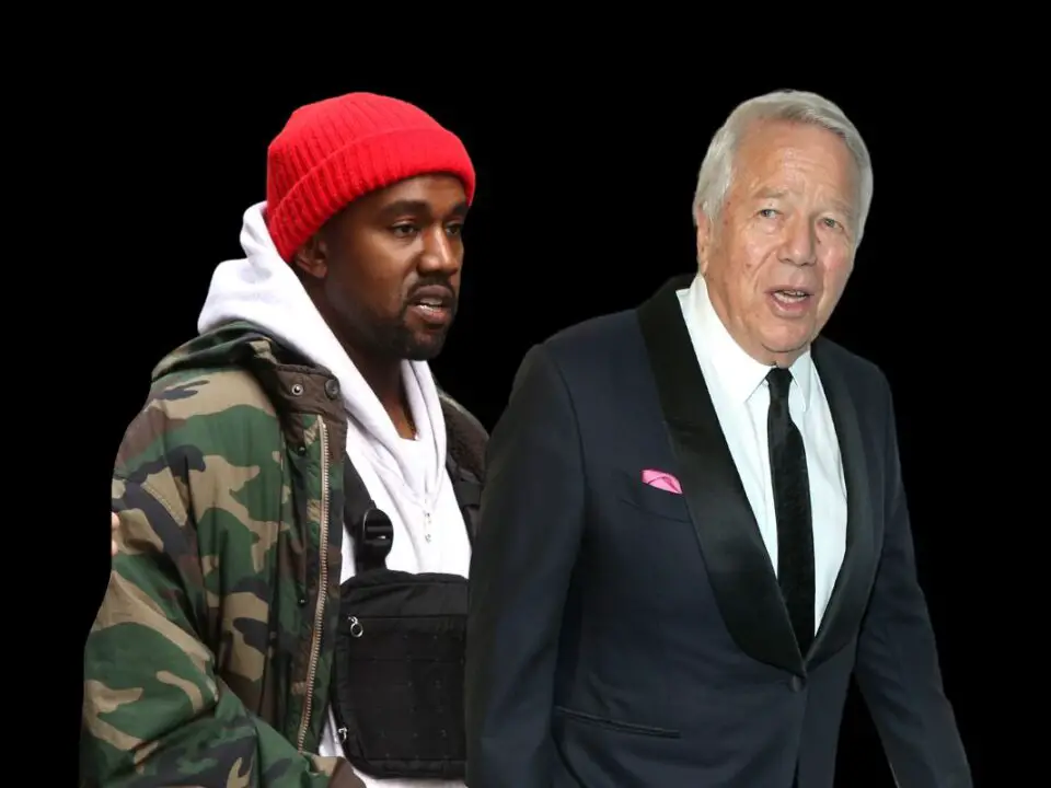 Kanye West and Robert Kraft