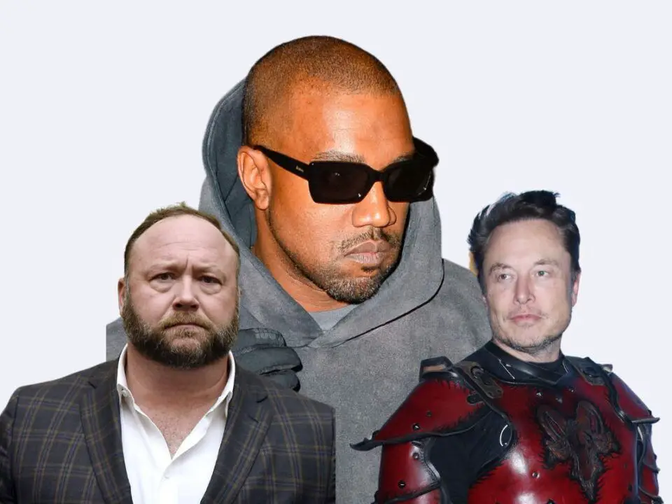 Kanye West, Alex Jones and Elon Musk