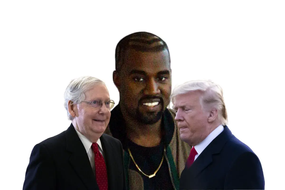 Kanye West, Mitch McConnell and Donald Trump (2)