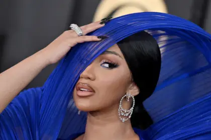 Cardi B Lets Tampon String Dangle During Vegas Performance