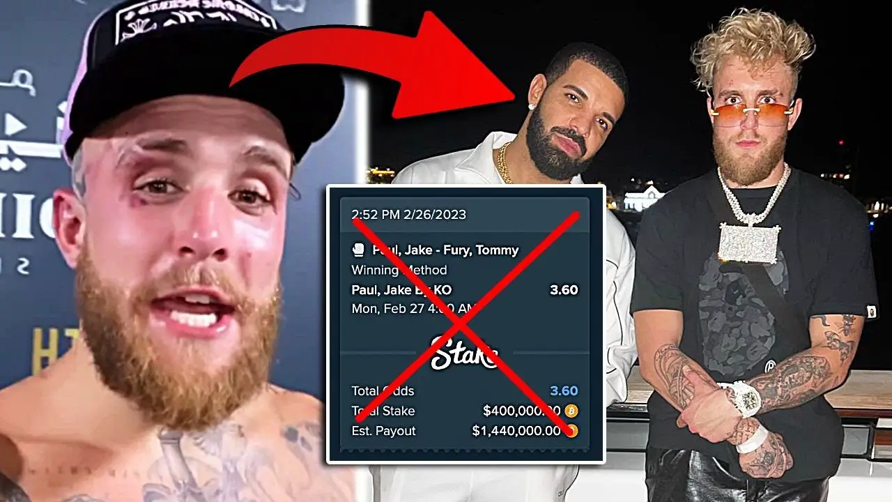 Drake lost $400K betting on Jake Paul to KO Tommy Fury 