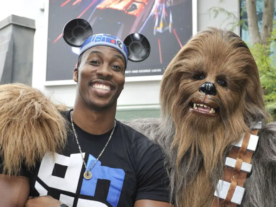 Dwight Howard and Chewbacca
