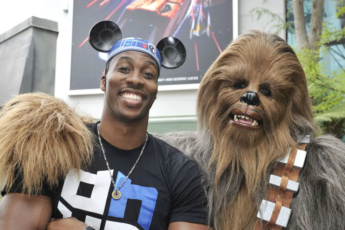 Dwight Howard and Chewbacca