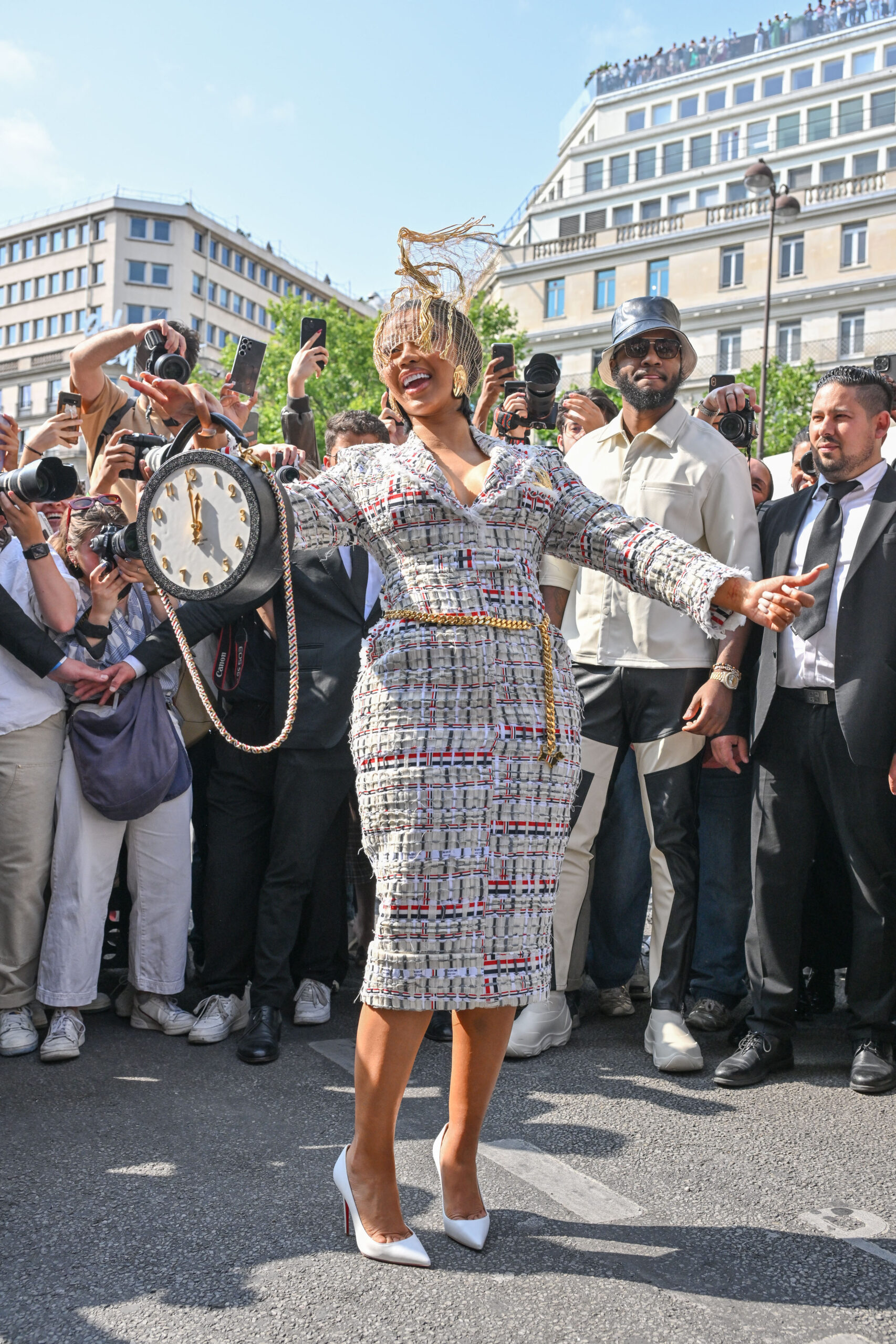 Cardi B Steals The Show At Paris Fashion Week With Stunning Outfit