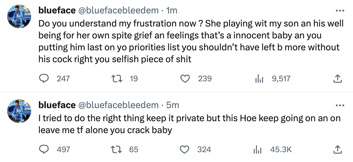 Blueface Blasts Chrisean Rock Over Their Newborn’s Alleged Medical