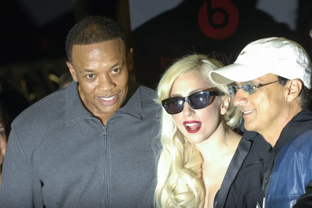 Dr. Dre, Jimmy Iovine and Lady Gaga