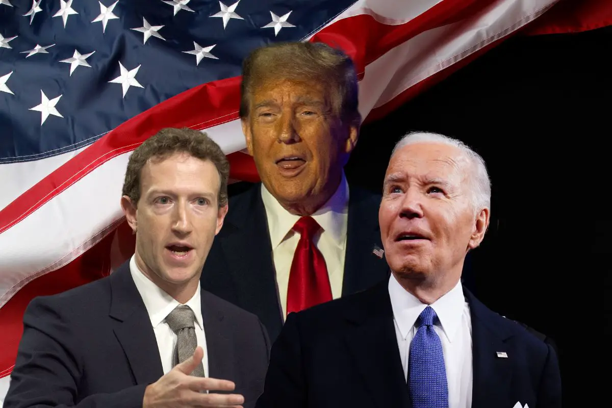Trump, Mark Zuckerberg and Joe Biden