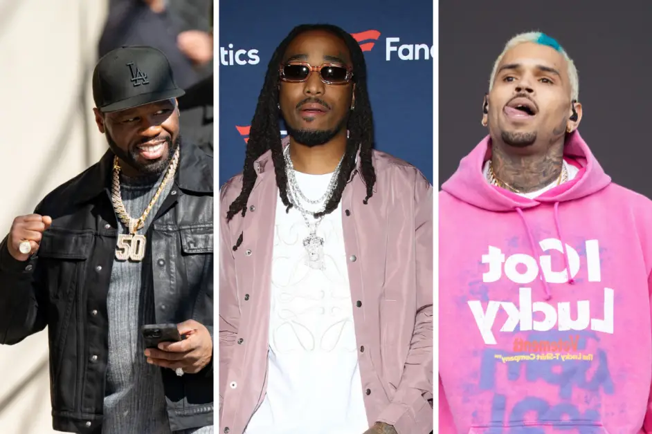 50 Cent Predicts Chris Brown Will Punch Quavo In Face Over Latest Diss ...