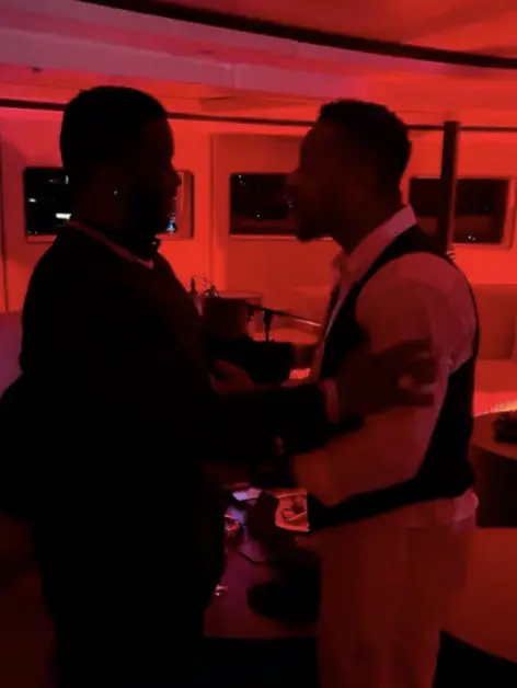 Diddy and Cuba Gooding Jr.