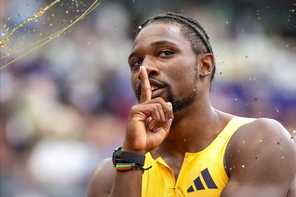 Olympian Noah Lyles Catches Heat For NBA Comments After He Loses 100M Race To Brit