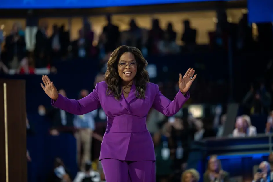 Oprah Winfrey Makes Impassioned Plea For Kamala Harris At Star-Studded Election Event 