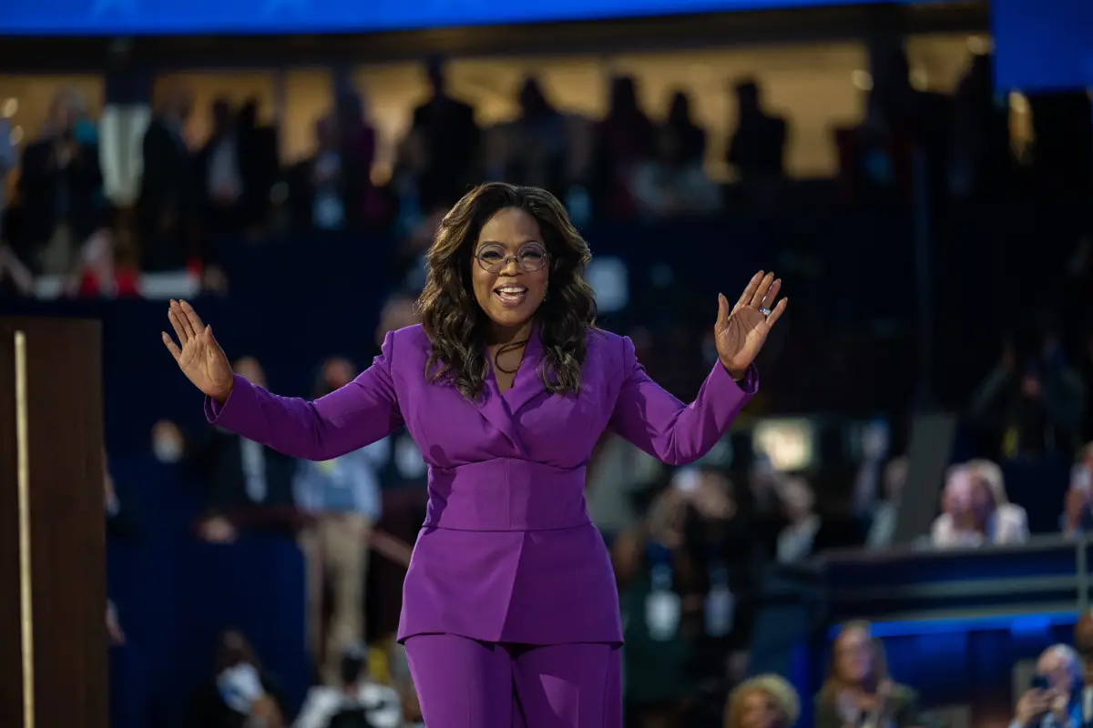 Oprah Makes Impassioned Plea For Kamala Harris At StarStudded Election