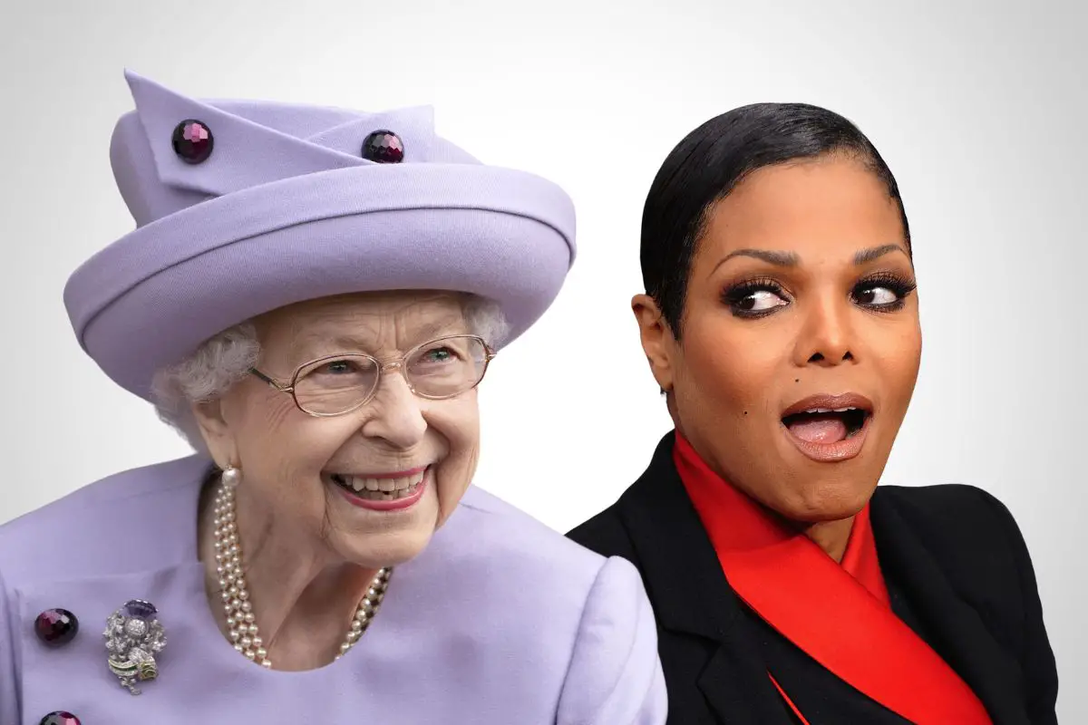 Queen Elizabeth II and Janet Jackson