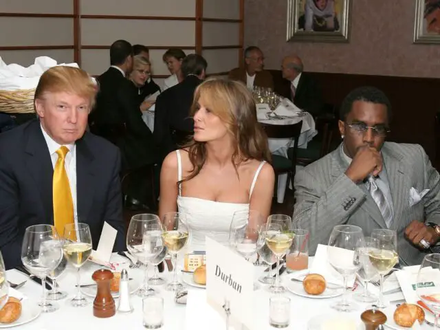 Donald Trump, Melania Trump and Sean Diddy Combs