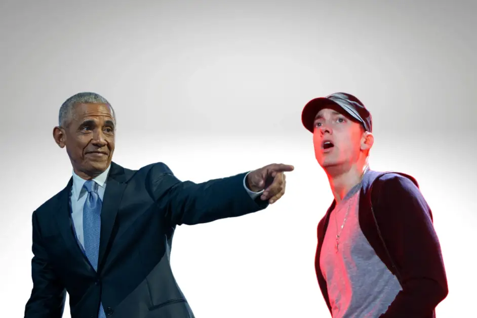 Barack Obama Raps “Lose Yourself” As Eminem Endorses Kamala Harris At Detroit Rally 