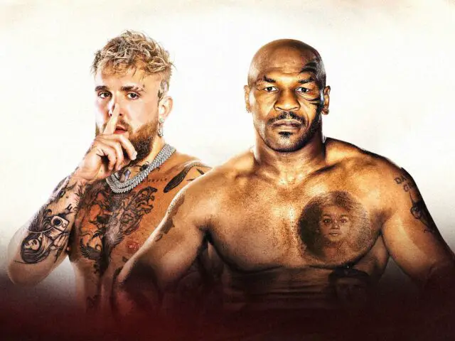 Jake Paul and Mike Tyson