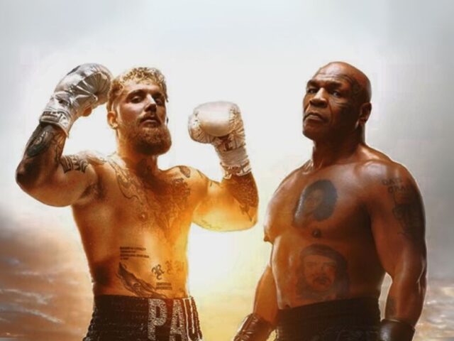 Jake Paul vs Mike Tyson promo shot