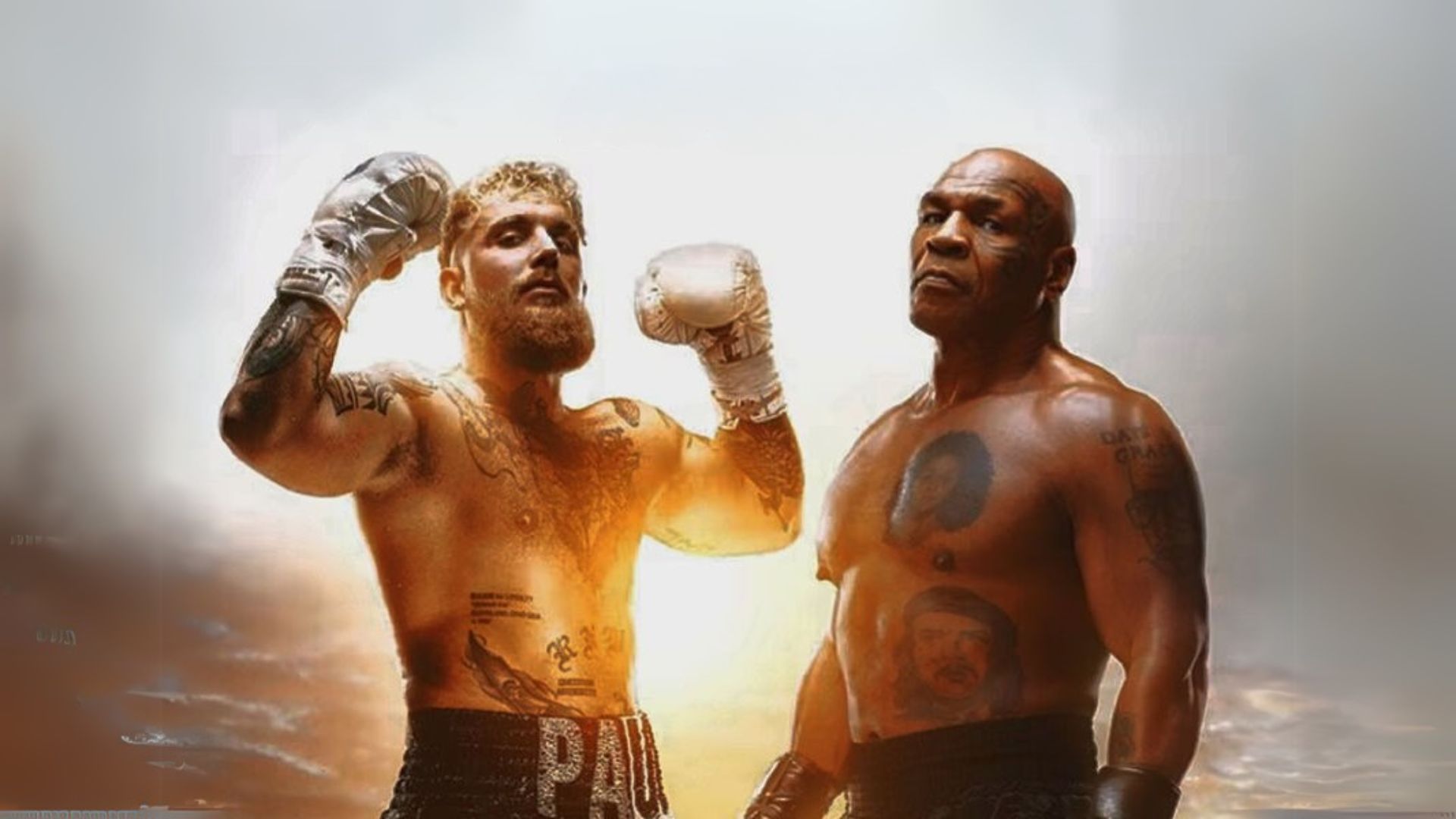 Jake Paul vs Mike Tyson promo shot