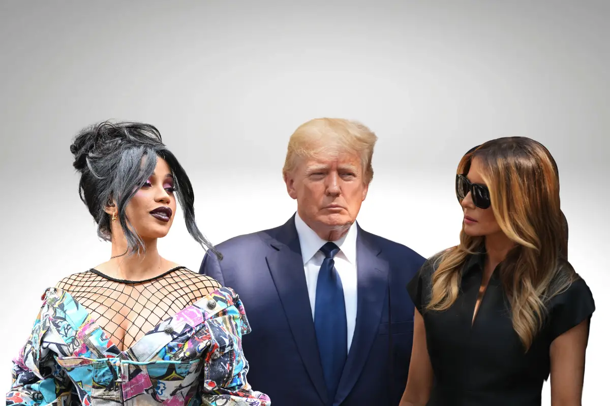 Donald Melania Trump Cardi B