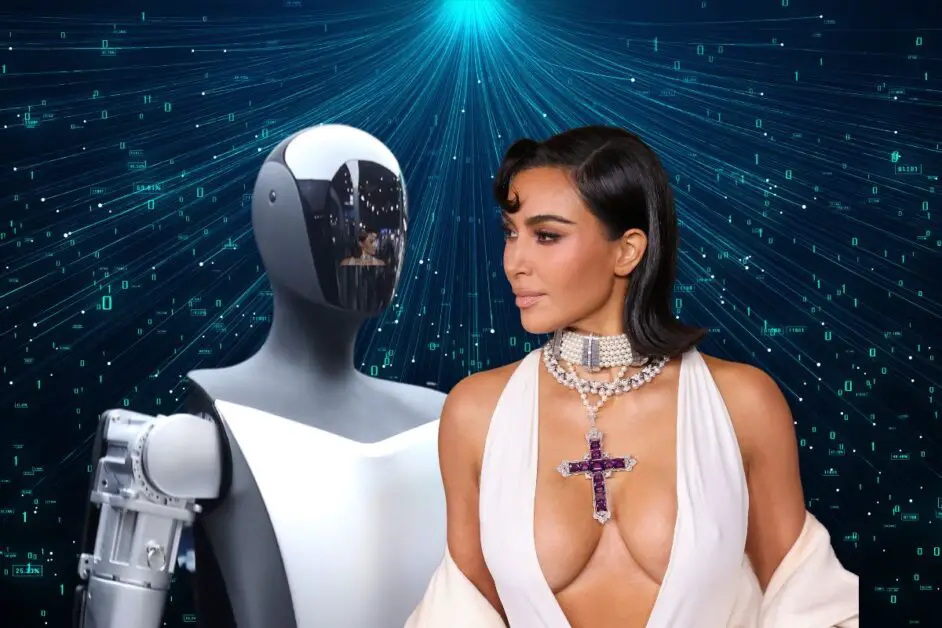 Kim Kardashian Gets Freaky With Tesla Robot In Pics