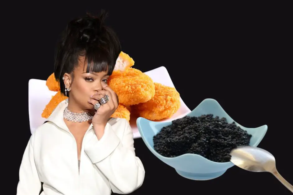 Rihanna Combines Chicken Nuggets With Caviar—Her Reaction Is Priceless