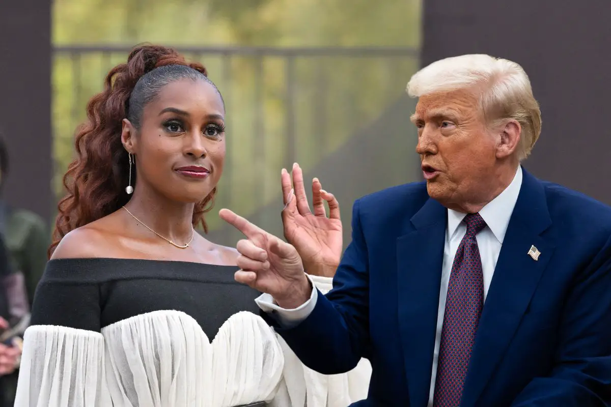 Issa Rae and Donald Trump