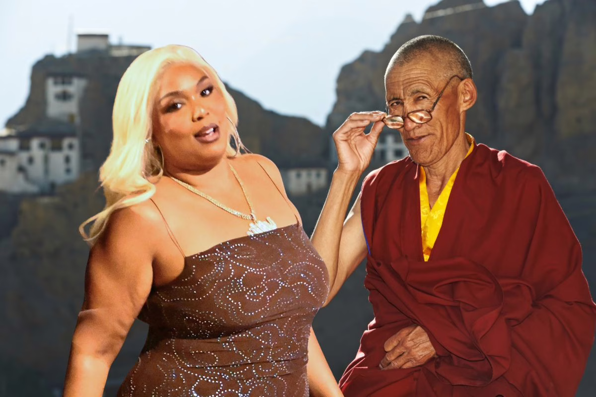 Lizzo and Tibetan Monk