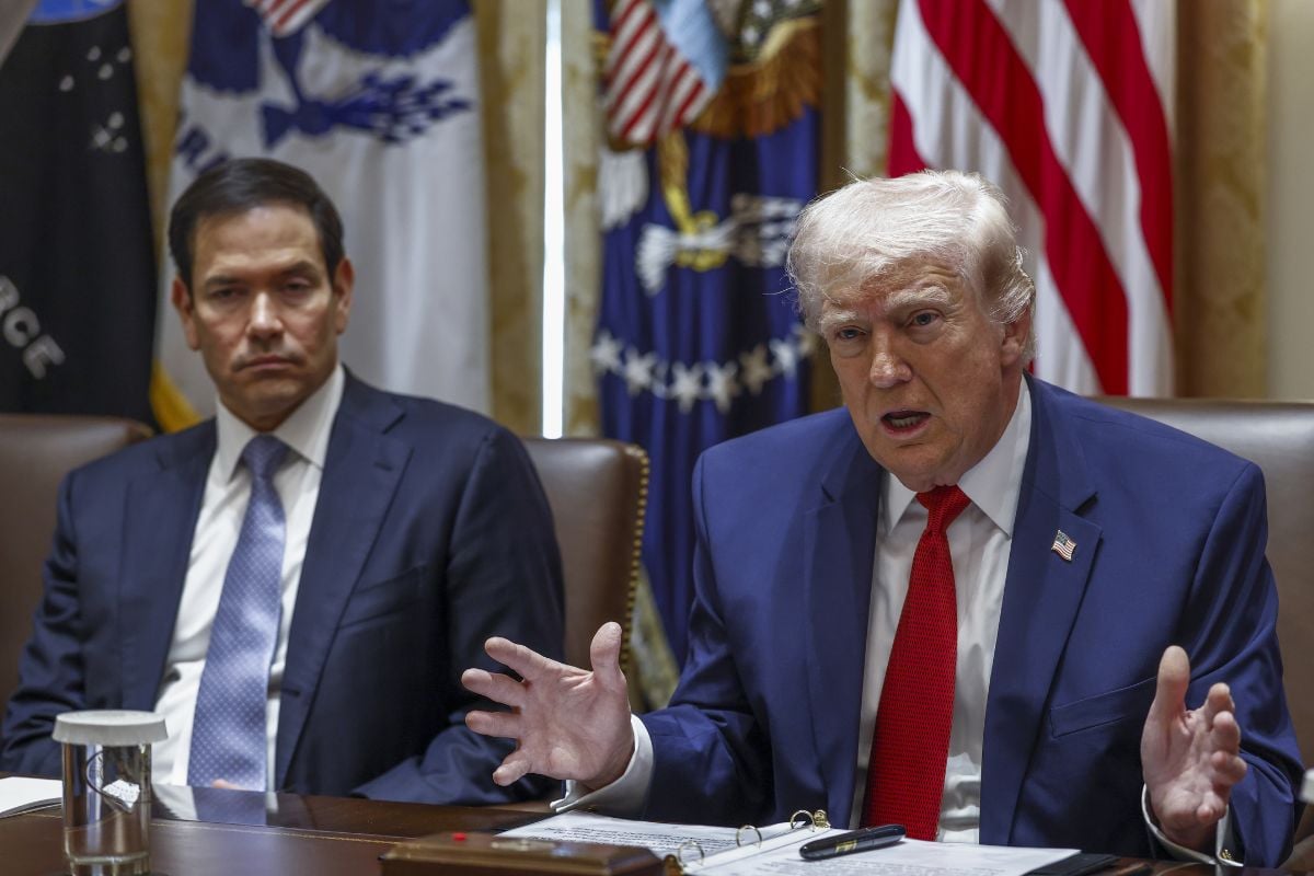 Marco Rubio and Donald Trump