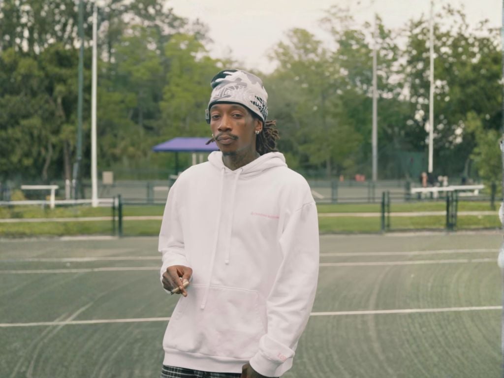 Wiz Khalifa at a playground